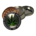 Atomic Zinc Life bronz fém őrlő 55 mm 4 részes daráló színes gyűrűvel és levélmintával rfsmoke.hu lifestyle