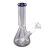 Atomic Üveg Bong Pipa 25cm Víztiszta 0212660