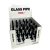 Üvegpipa Atomic Black 8 Kínáló - Ezüst Fém Kazánnal (12 cm) / 24 db - os