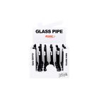 Üvegpipa Atomic Black 8 Kínáló - Ezüst Fém Kazánnal (12 cm) / 24 db - os