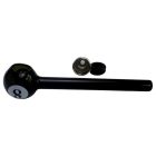 Üvegpipa Atomic Black 8 Kínáló - Ezüst Fém Kazánnal (12 cm) / 24 db - os