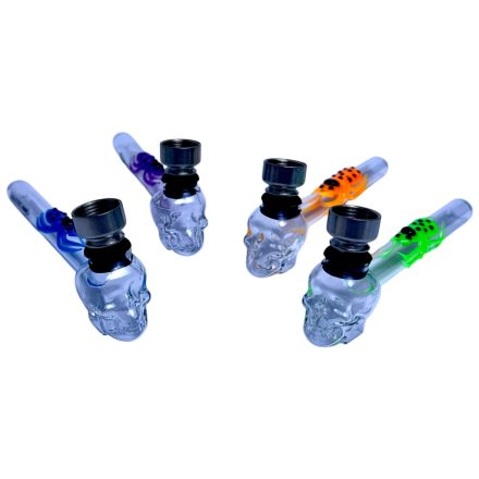 Üvegpipa – Atomic Skull & Spider 3D – 12 cm 
