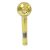 Atomic Üvegpipa Tónus 10cm Sárga (1db-os) 0213008