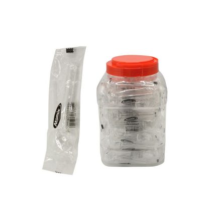  Atomic Üvegpipa Víztiszta 10cm Kínáló (60db-os) 