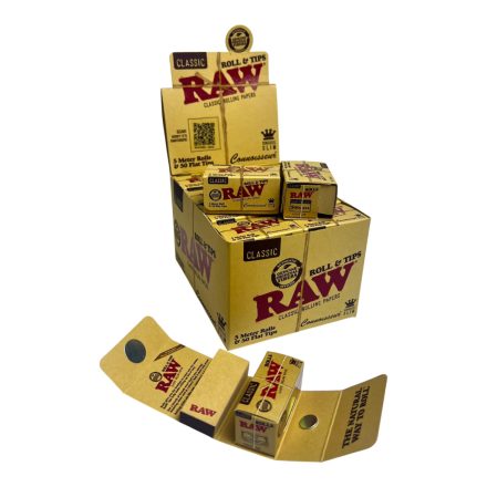 Raw Rolls & Tips Classic Papírok-Kínáló (24db-os)