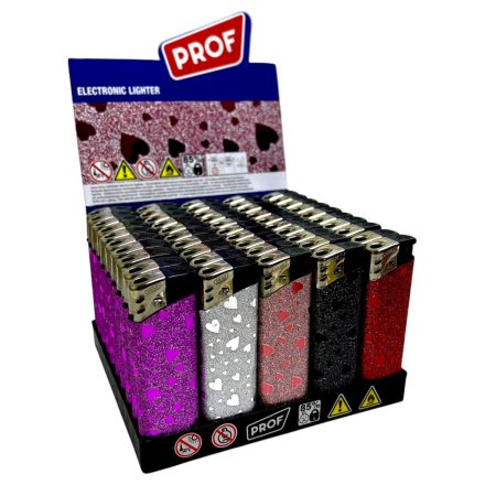 Öngyújtó Prof Szívecske Shiny (50db-os) 199478