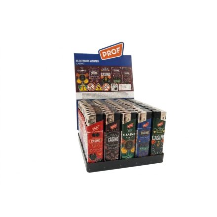 Elektromos Öngyújtó Prof Casino (50db-os) 