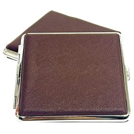 Lifestyle Exklusív  Bőrhatású Fémtárca Barna 