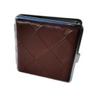 Lifestyle Exklusív Bőrhatású  Fémtárca Nagysteppel Barna 