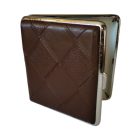 Lifestyle Exklusív Bőrhatású  Fémtárca Nagysteppel Barna 