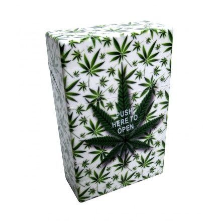Click Box Cigarettatartó Fehér Cannabis