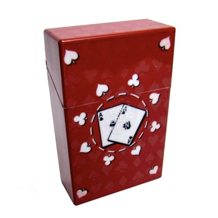 Click Box Cigarettatartó Poker Piros