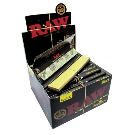 Raw Black KS Slim + Tips Cigarettapapír (24db-os)