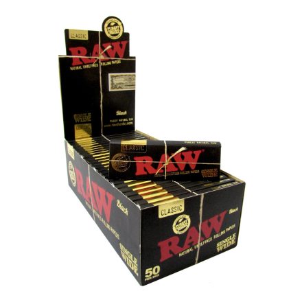 Raw Rövid Black Cigarettapapír (50db-os)