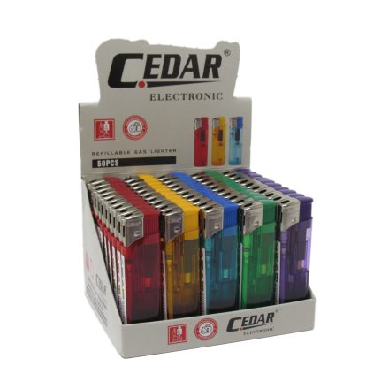 Cedar Öngyújtó Színes Átlátszó (50db-os)