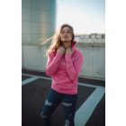 Raw Pulóver Pink Női - Kapucnis Hoodie